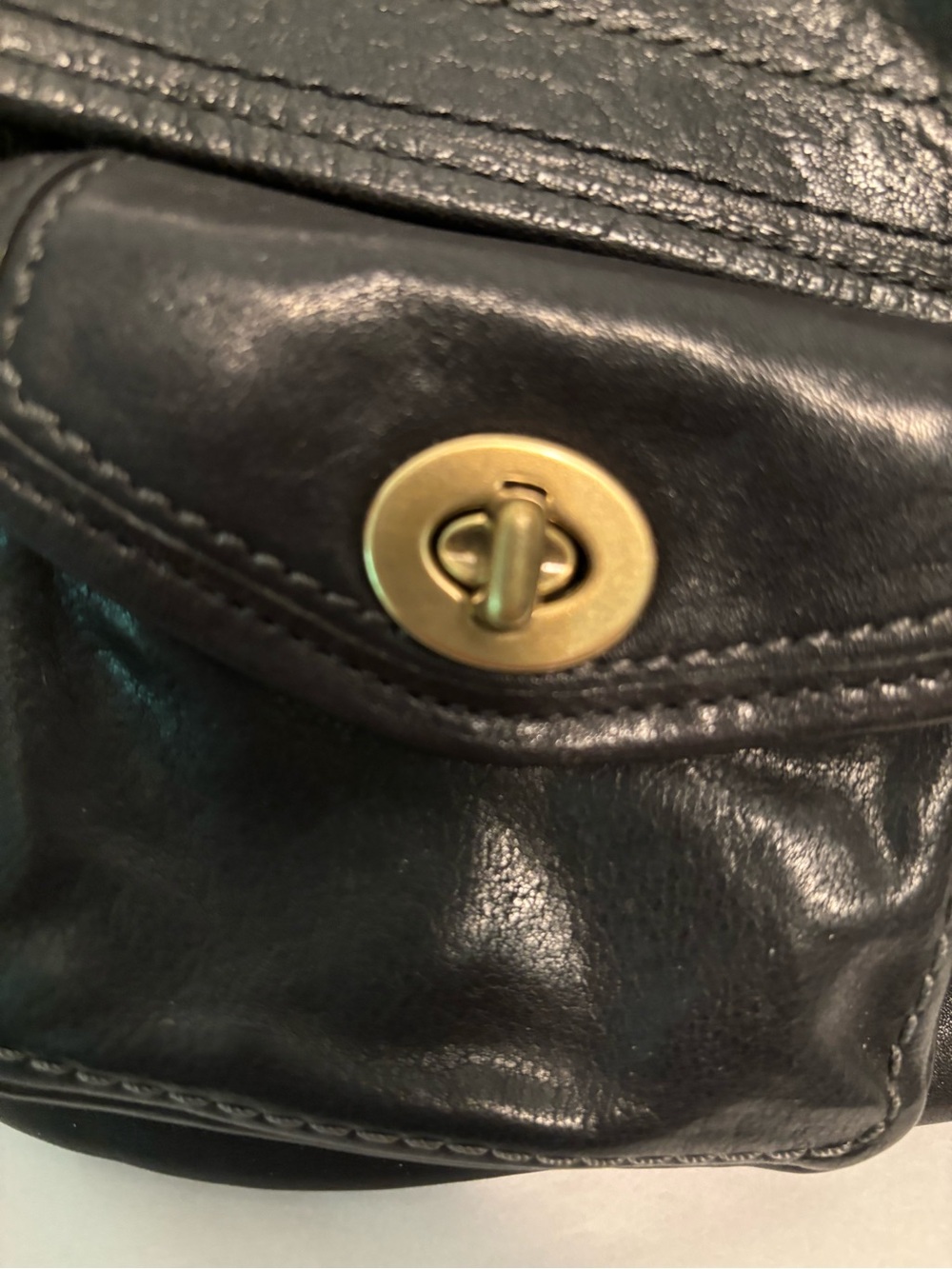 Coach Y2K Anniversary Legacy Leigh black Leather Satchel 11128 Vintage Leigh - Picture 15 of 16